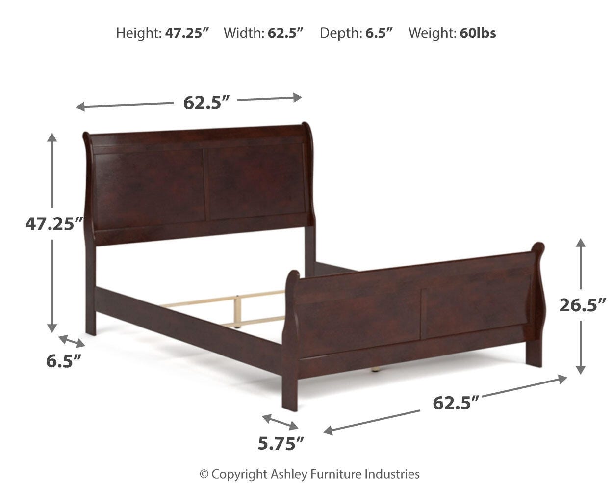 Alisdair Sleigh Bed, Dresser and Chest