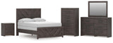 Prendonea Panel Bed, Dresser, Mirror, Chest and Nightstand