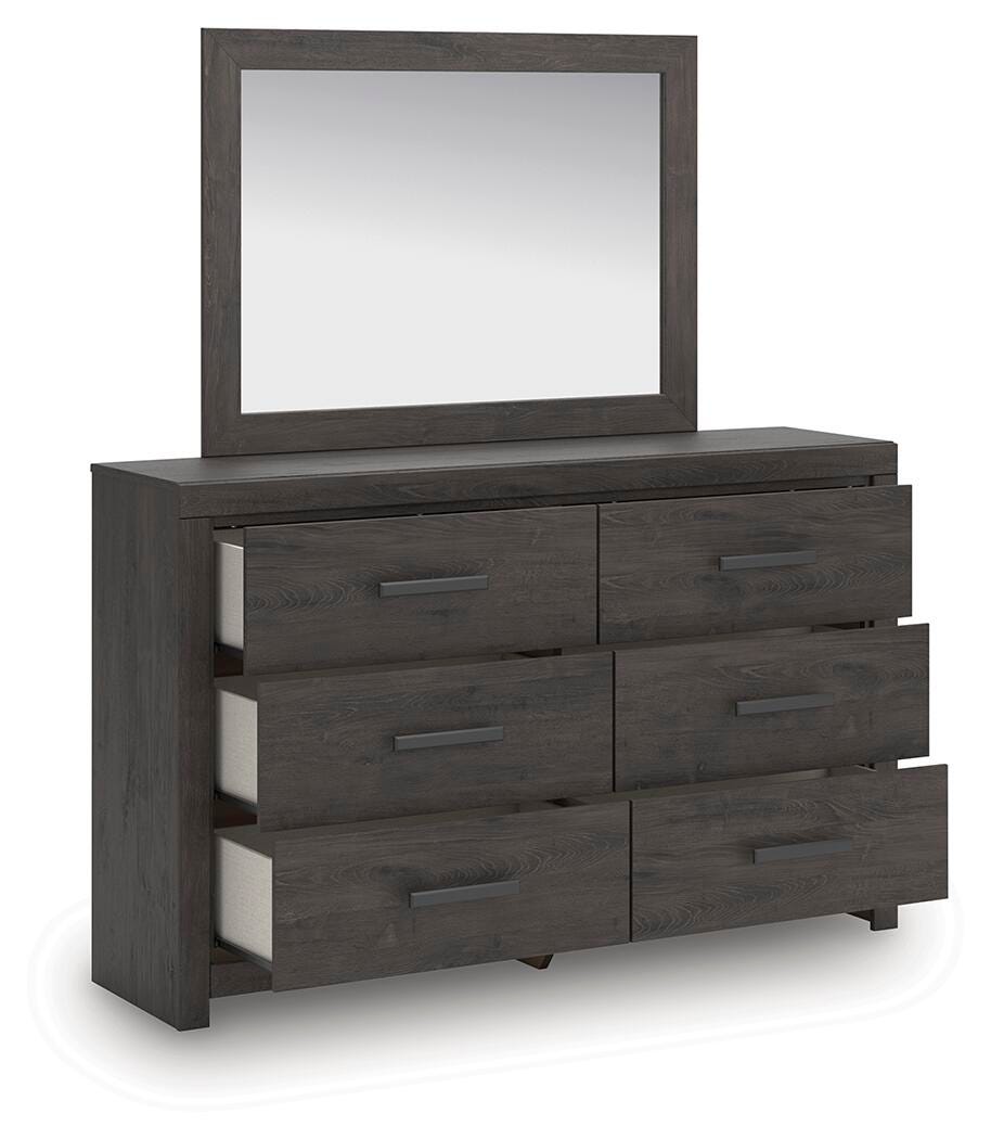 Prendonea Panel Bed, Dresser, Mirror, Chest and Nightstand