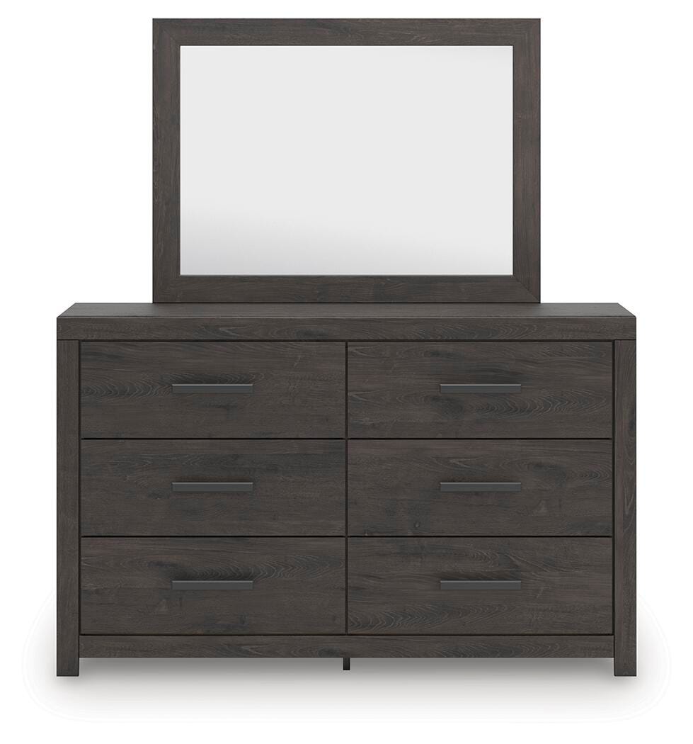 Prendonea Panel Bed, Dresser and Mirror