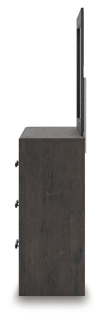 Prendonea Panel Bed, Dresser, Mirror and Nightstand