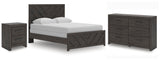 Prendonea Panel Bed, Dresser and Nightstand