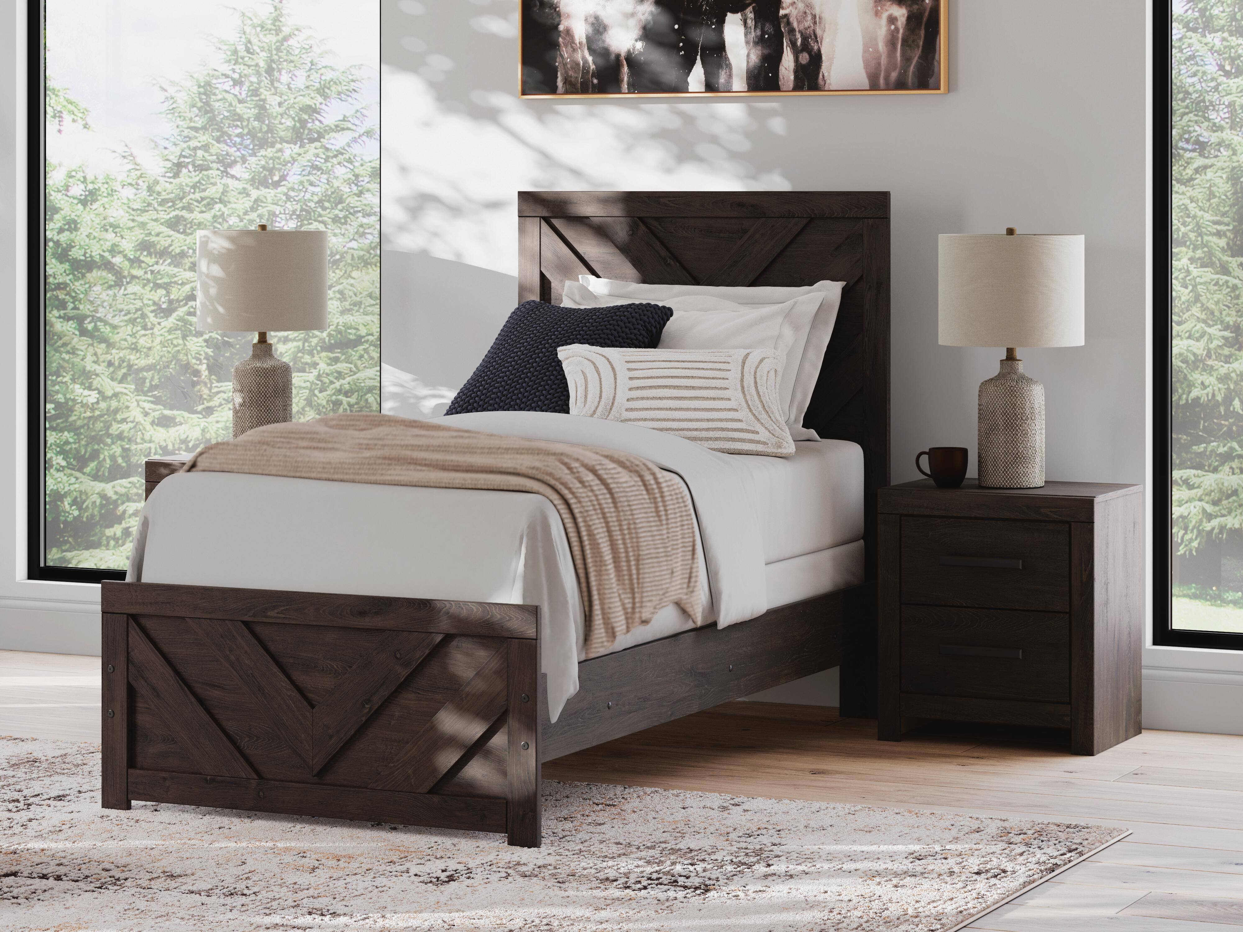 Prendonea Panel Bed, Dresser and Mirror