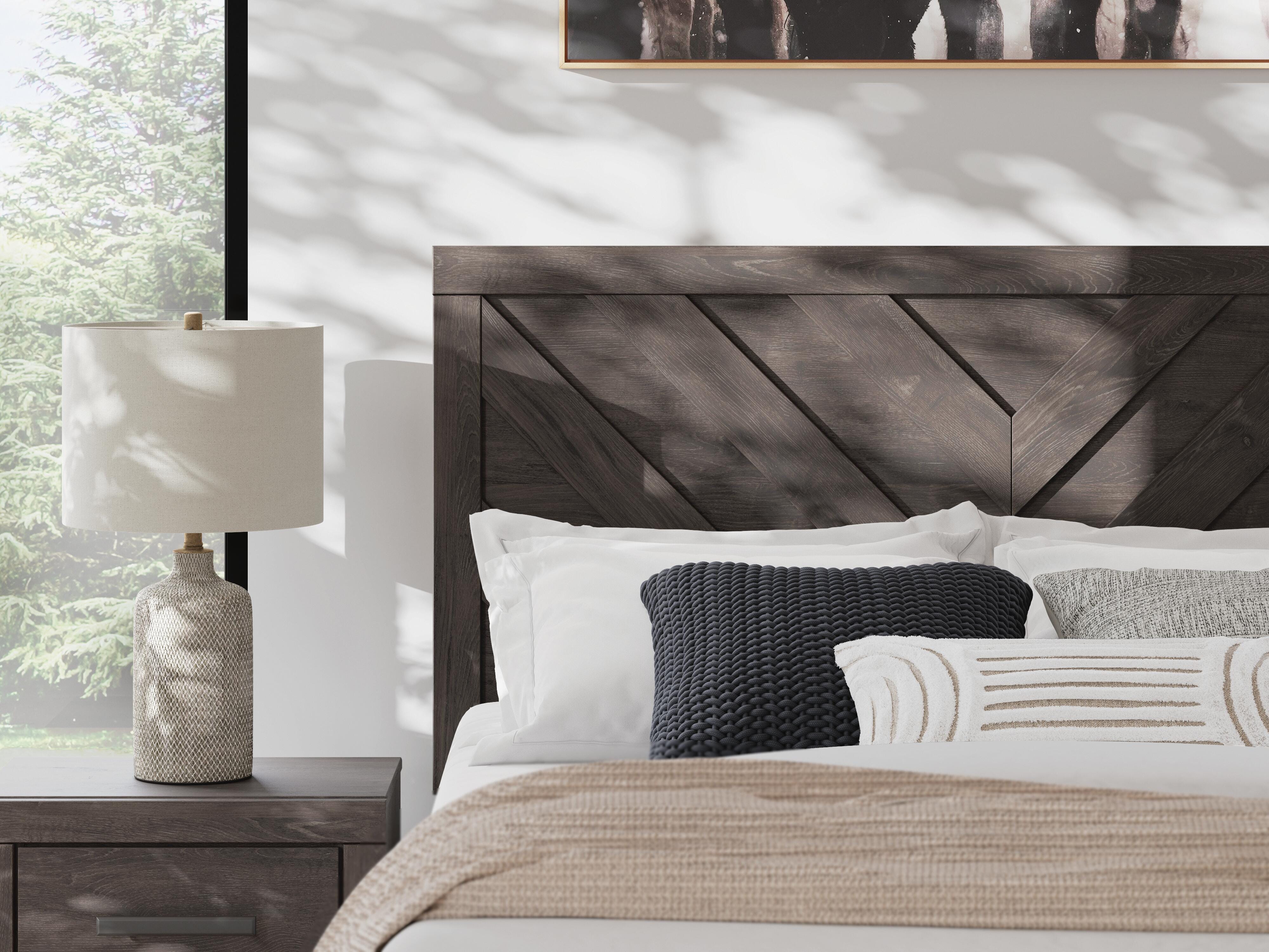 Prendonea Panel Bed, Dresser and Nightstand