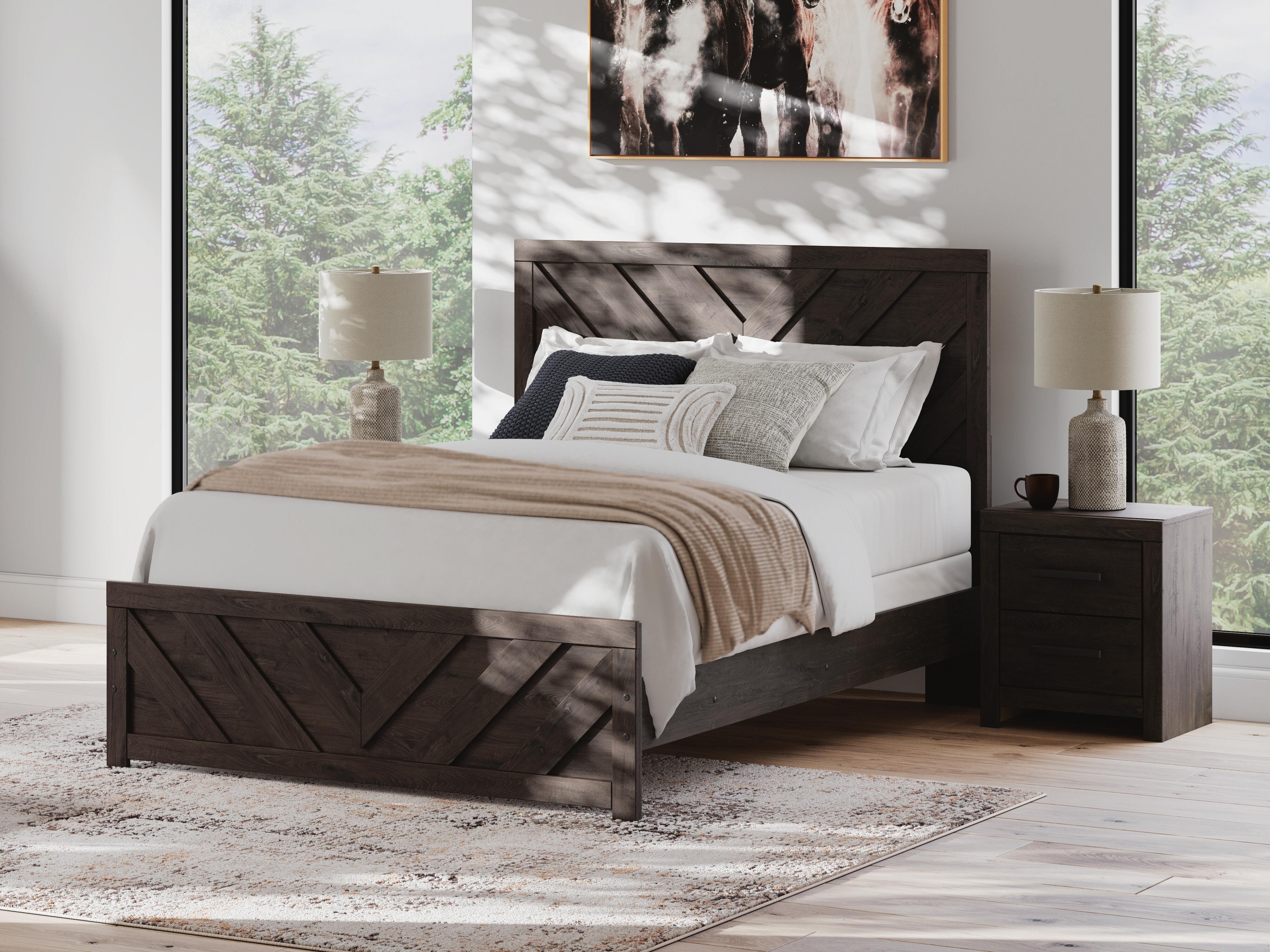 Prendonea Panel Bed, Dresser and Mirror