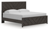 Prendonea Panel Bed and 2 Nightstands