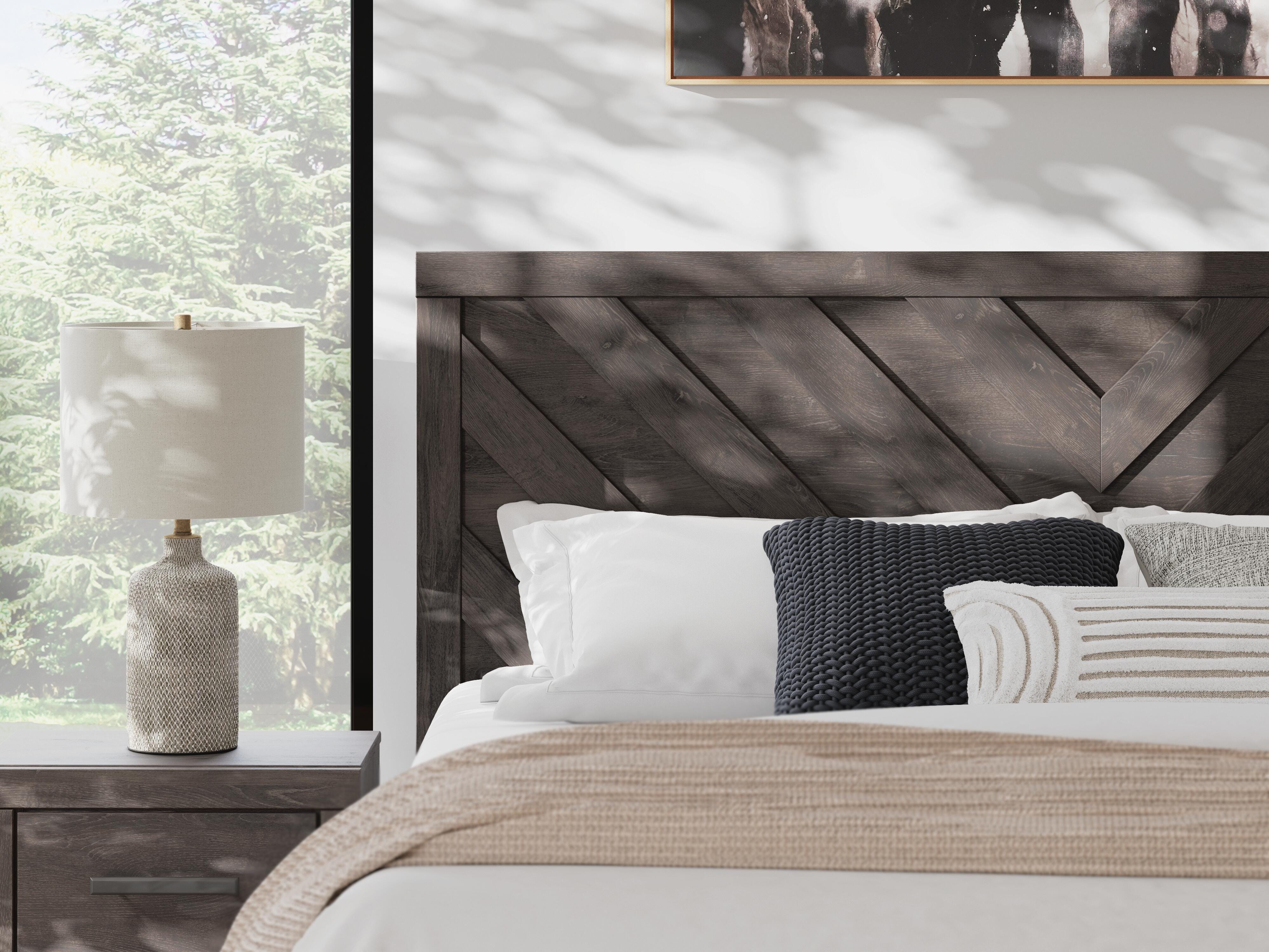 Prendonea Panel Bed, Dresser, Mirror and Nightstand