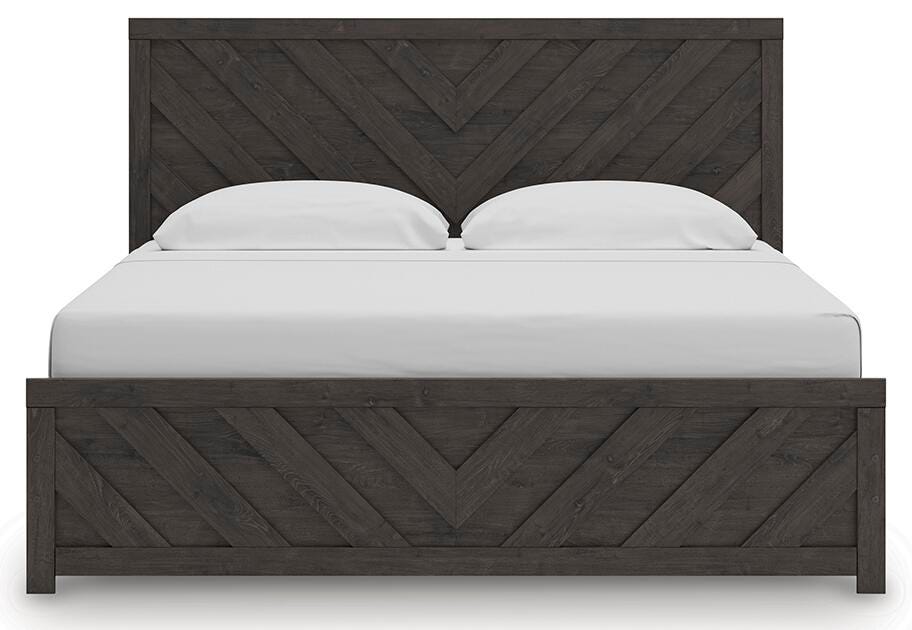 Prendonea Panel Bed, Dresser and Nightstand