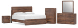 Fortlorn Panel Bed, Dresser, Mirror, 2 Chests and 2 Nightstands