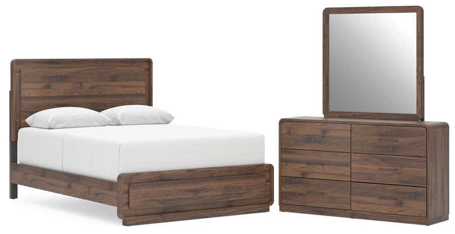Fortlorn Panel Bed, Dresser and Mirror
