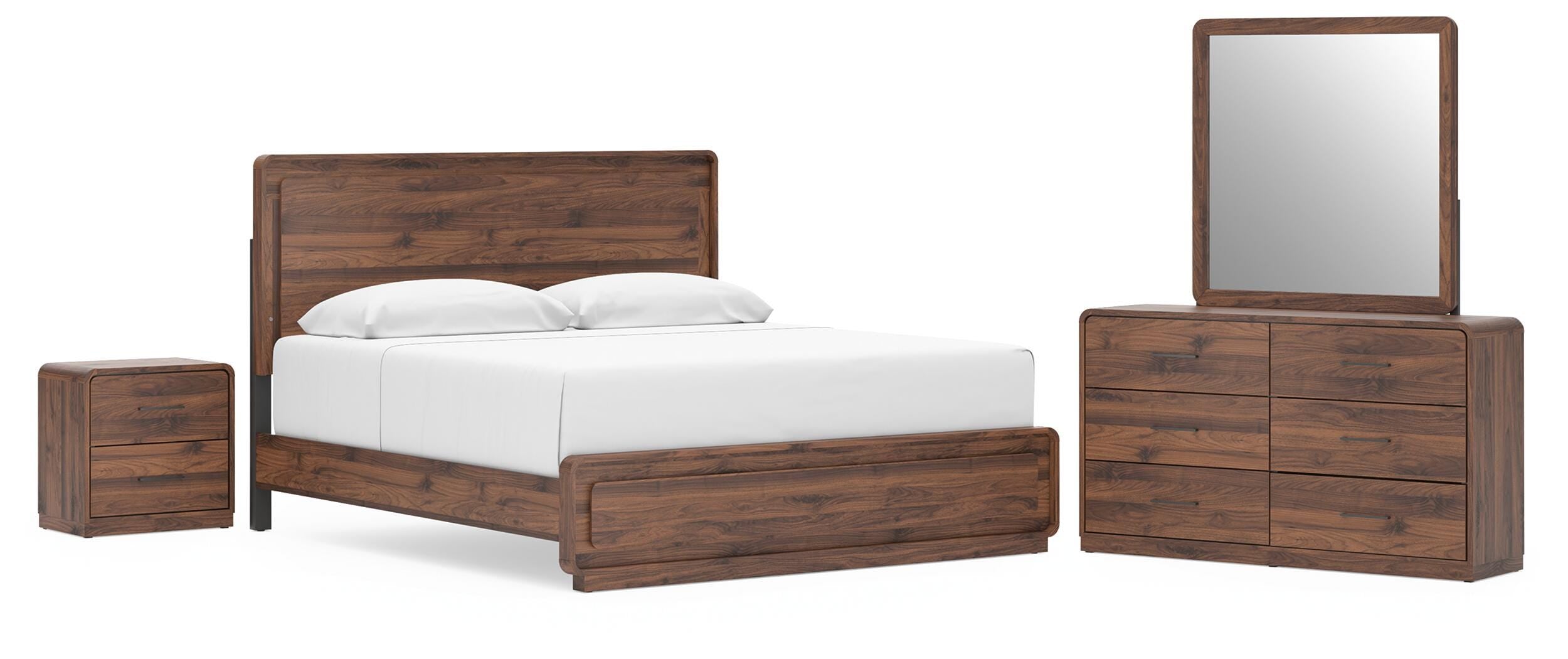 Fortlorn Panel Bed, Dresser, Mirror and Nightstand