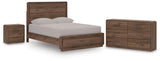 Fortlorn Panel Bed, Dresser and Nightstand
