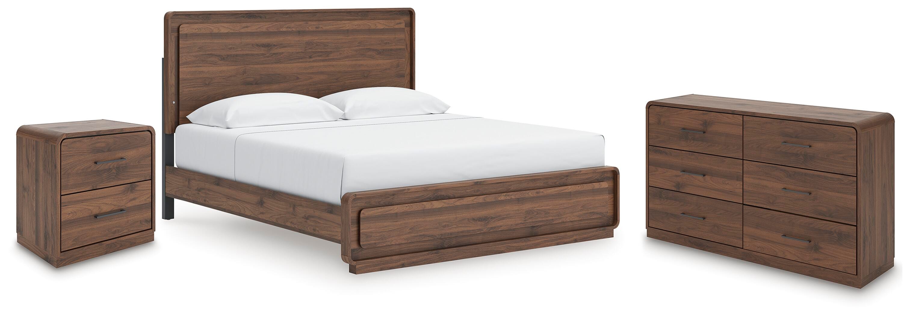 Fortlorn Panel Bed, Dresser and Nightstand