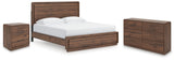 Fortlorn Panel Bed, Dresser and Nightstand