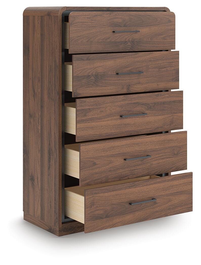 Fortlorn Panel Bed, Dresser, Mirror, 2 Chests and 2 Nightstands