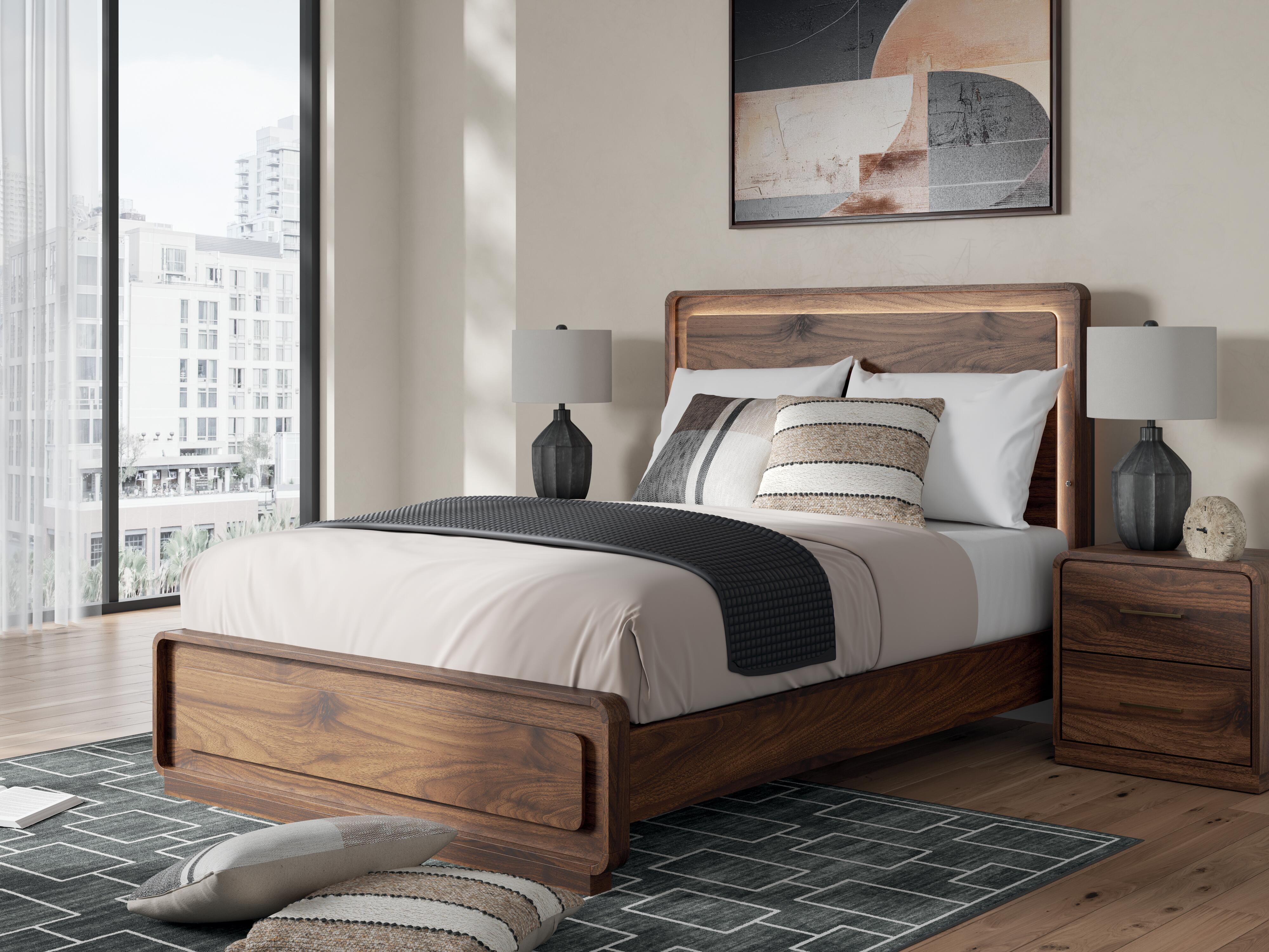 Fortlorn Panel Bed, Dresser and Mirror