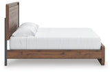 Fortlorn Panel Bed and 2 Nightstands