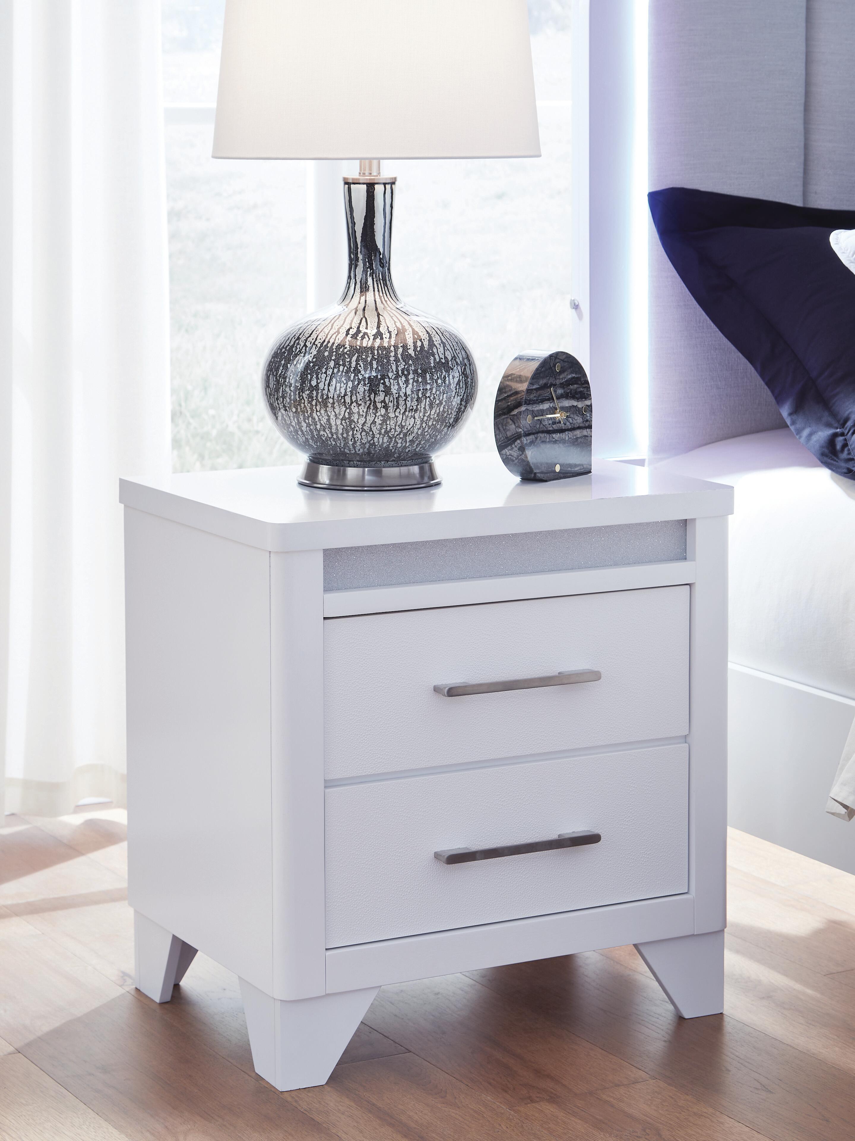 Jarlee Panel Bed, Dresser, Mirror and Nightstand