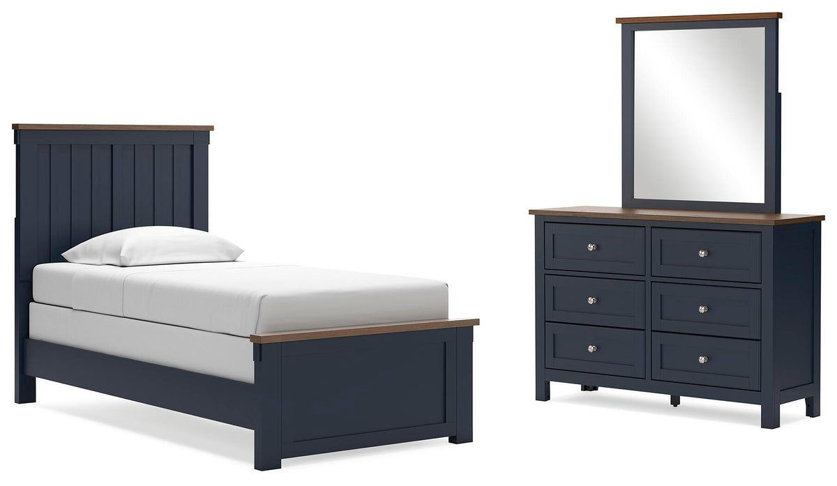 Landocken Panel Bed, Dresser and Mirror