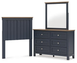Landocken Panel Headboard, Dresser and Mirror