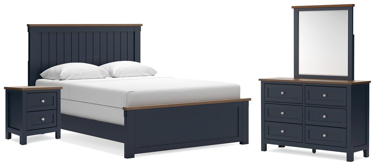 Landocken Panel Bed, Dresser, Mirror and Nightstand