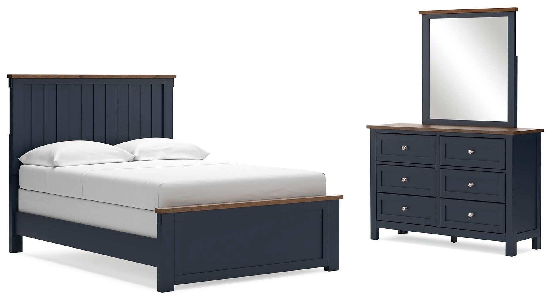 Landocken Panel Bed, Dresser and Mirror