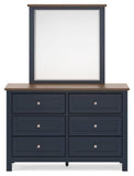 Landocken Panel Bed, Dresser, Mirror and Chest