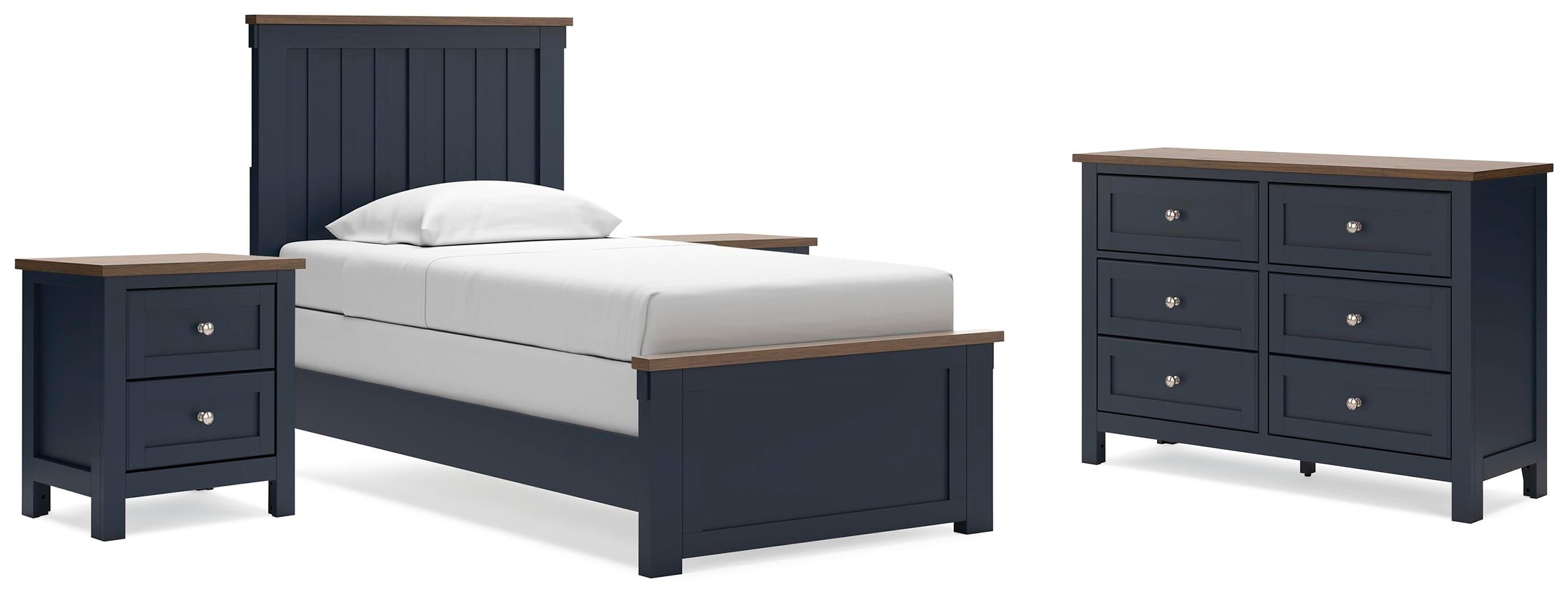 Landocken Panel Bed, Dresser and 2 Nightstands