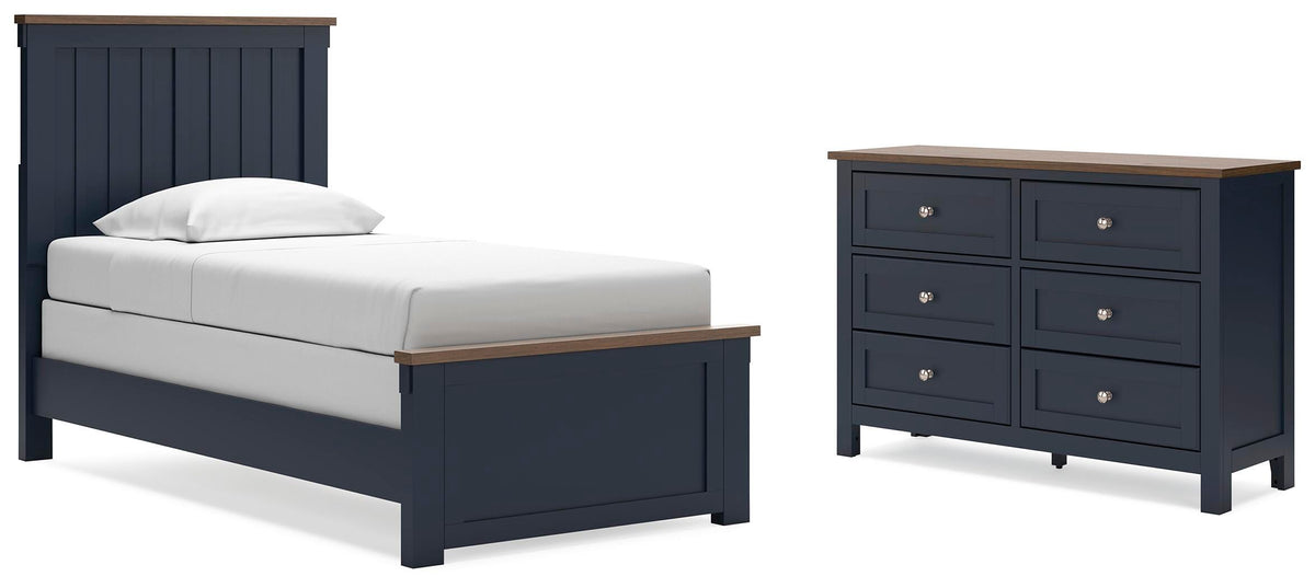 Landocken Panel Bed and Dresser