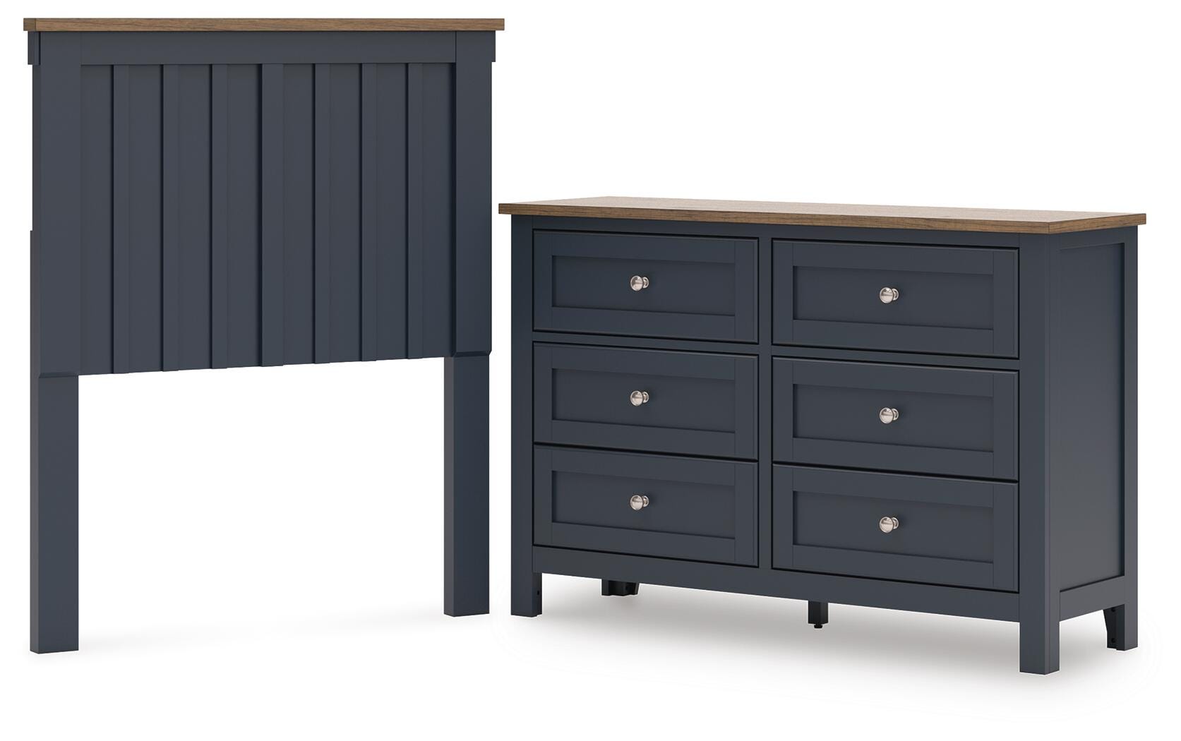 Landocken Panel Headboard and Dresser