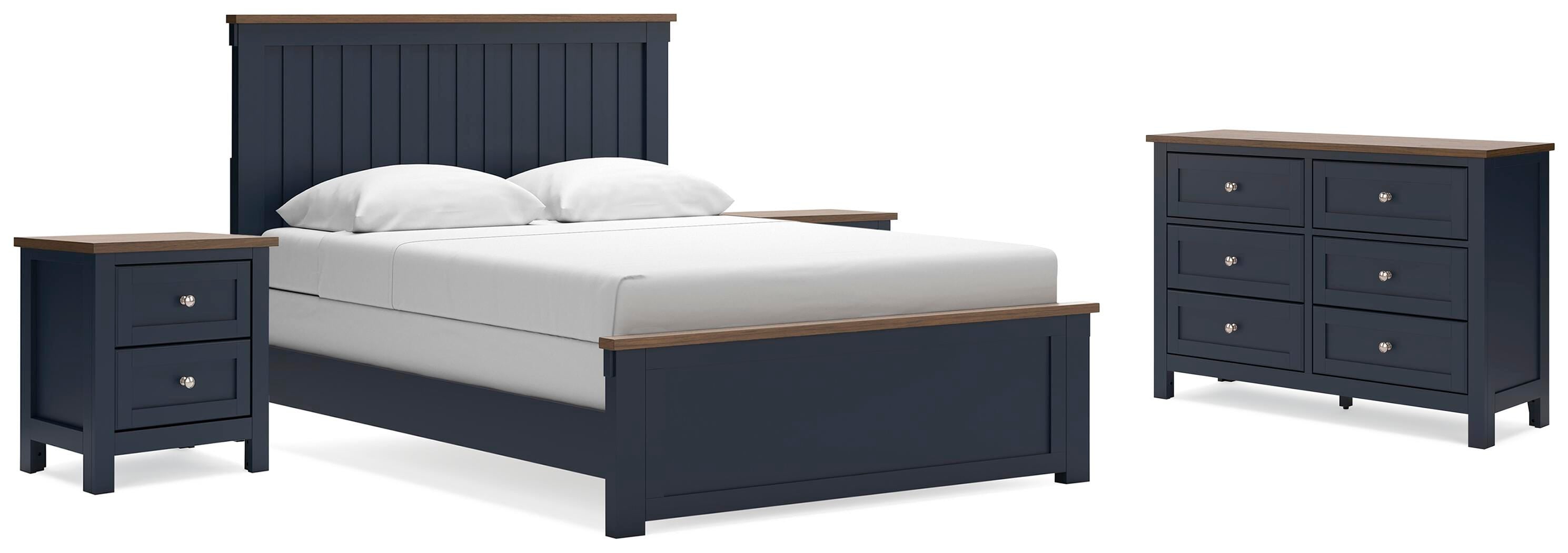 Landocken Panel Bed, Dresser and 2 Nightstands