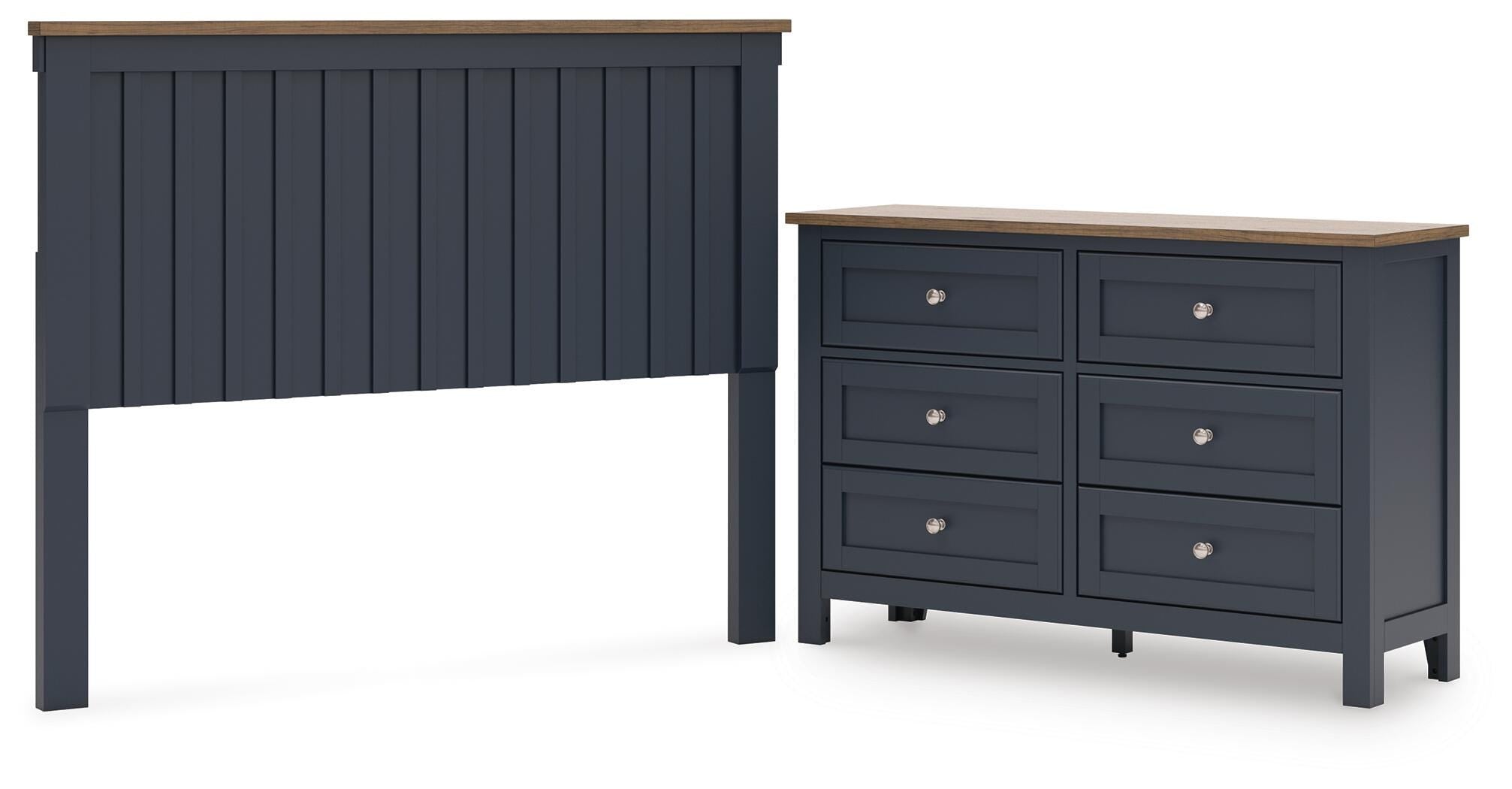 Landocken Panel Headboard and Dresser