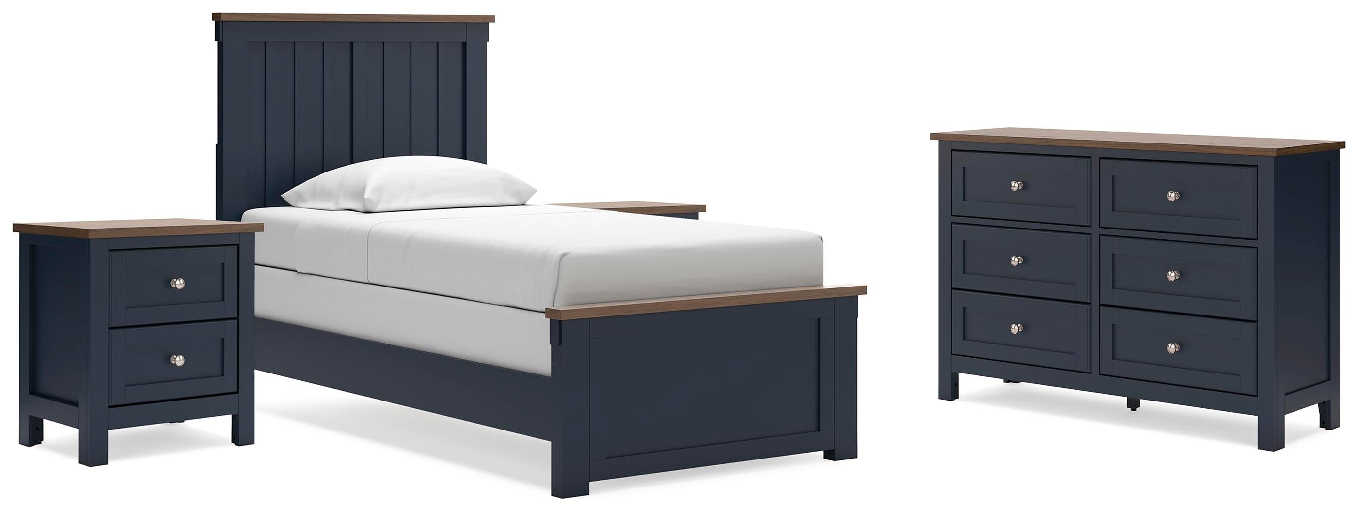 Landocken Panel Bed, Dresser and 2 Nightstands