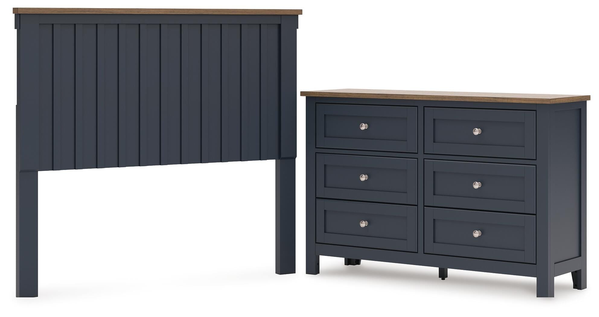 Landocken Panel Headboard and Dresser