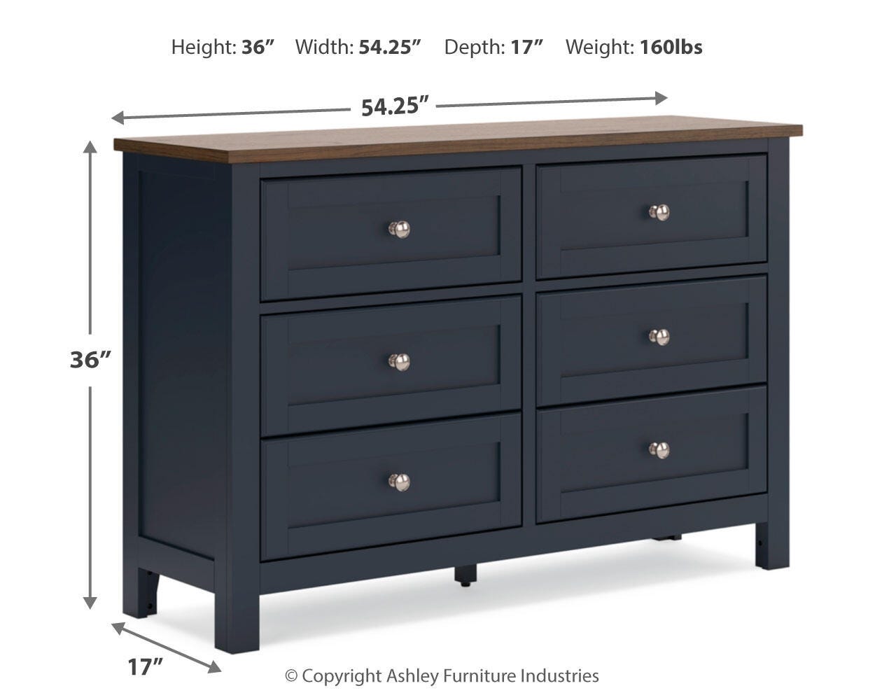 Landocken Panel Headboard and Dresser