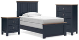 Landocken Panel Bed, Chest and Nightstand