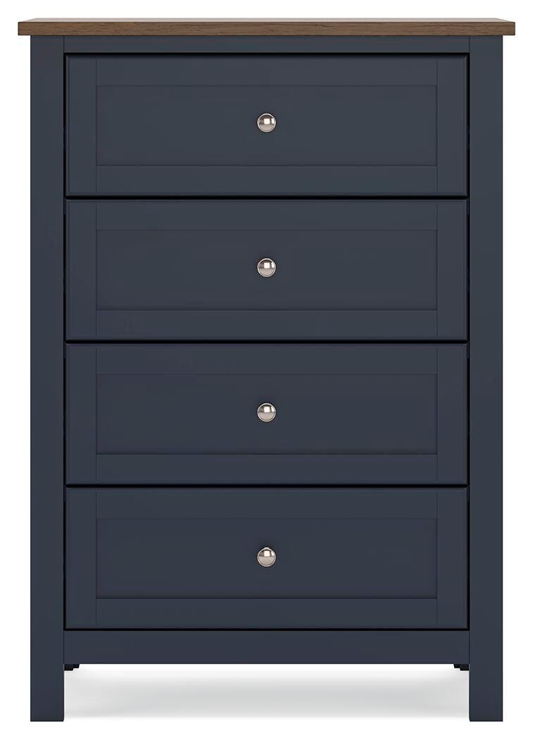Landocken Panel Headboard, Dresser, Mirror, Chest and 2 Nightstands
