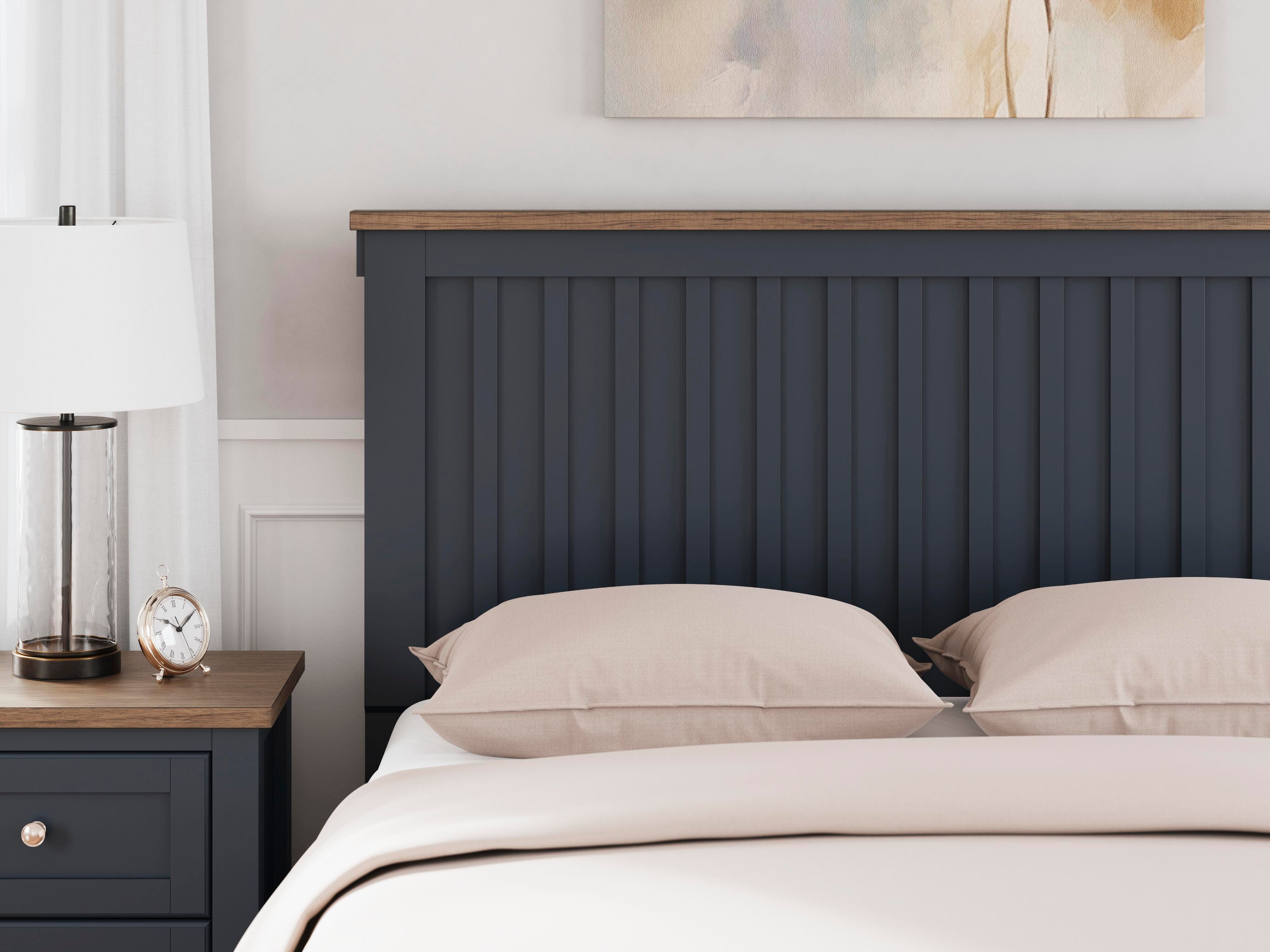 Landocken Panel Bed, Dresser, Mirror, Chest and 2 Nightstands
