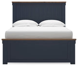 Landocken Panel Bed and 2 Nightstands