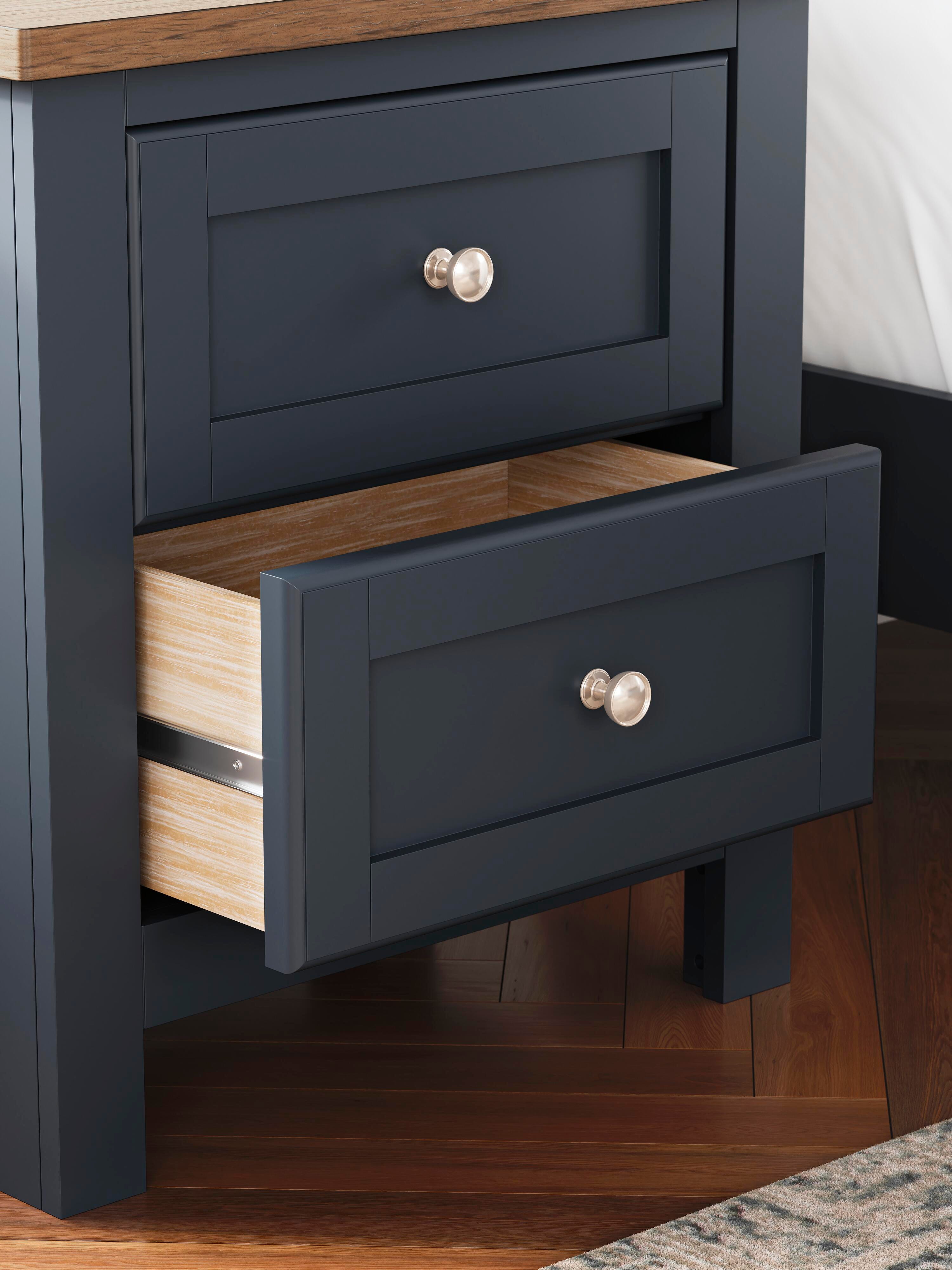 Landocken Panel Bed, Dresser, Mirror and 2 Nightstands