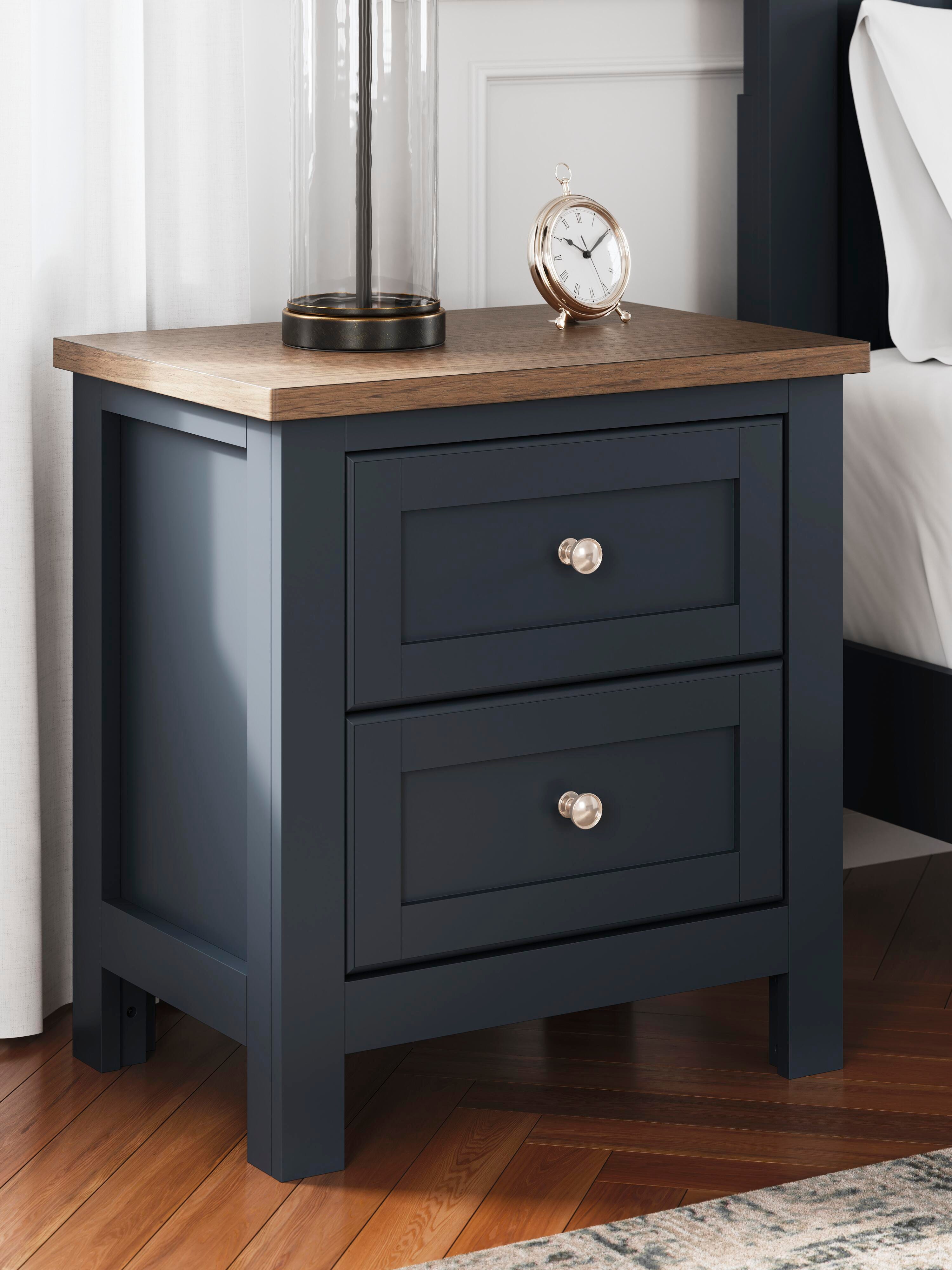 Landocken Panel Bed, Dresser, Mirror, Chest and 2 Nightstands