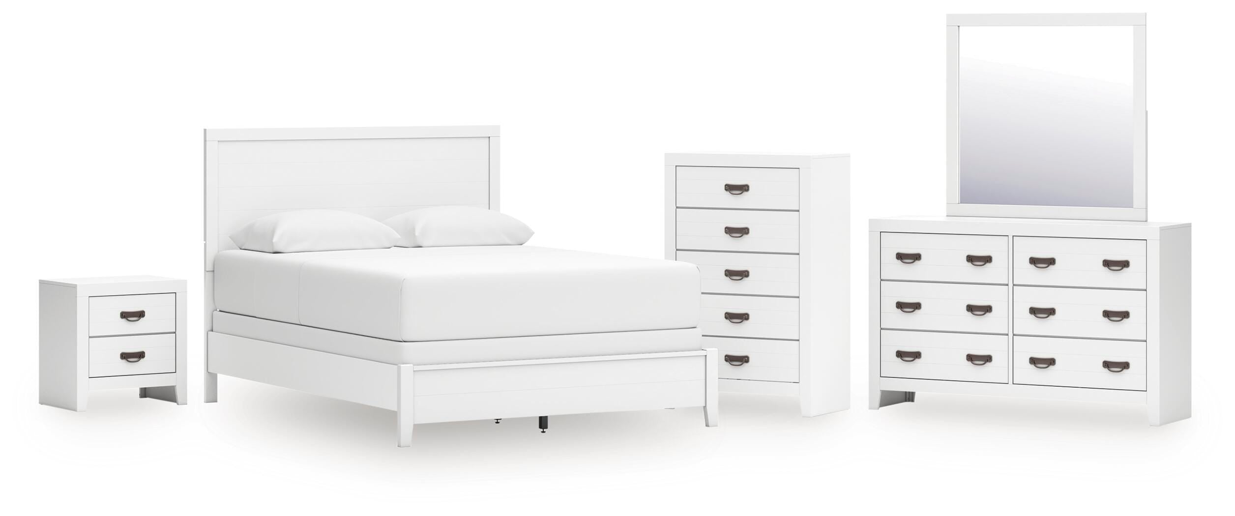 Binterglen Panel Bed, Dresser, Mirror, Chest and Nightstand