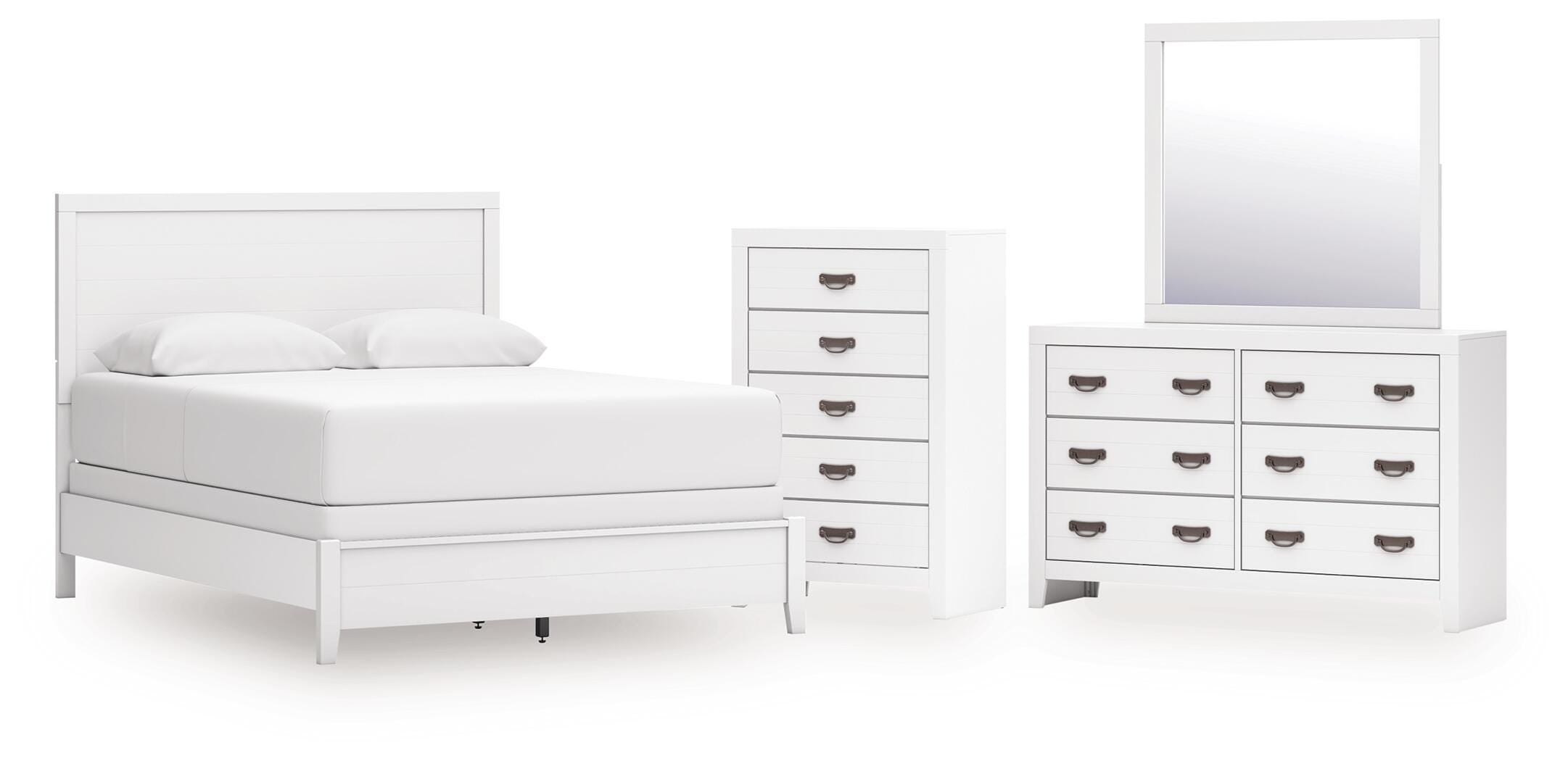 Binterglen Panel Bed, Dresser, Mirror and Chest