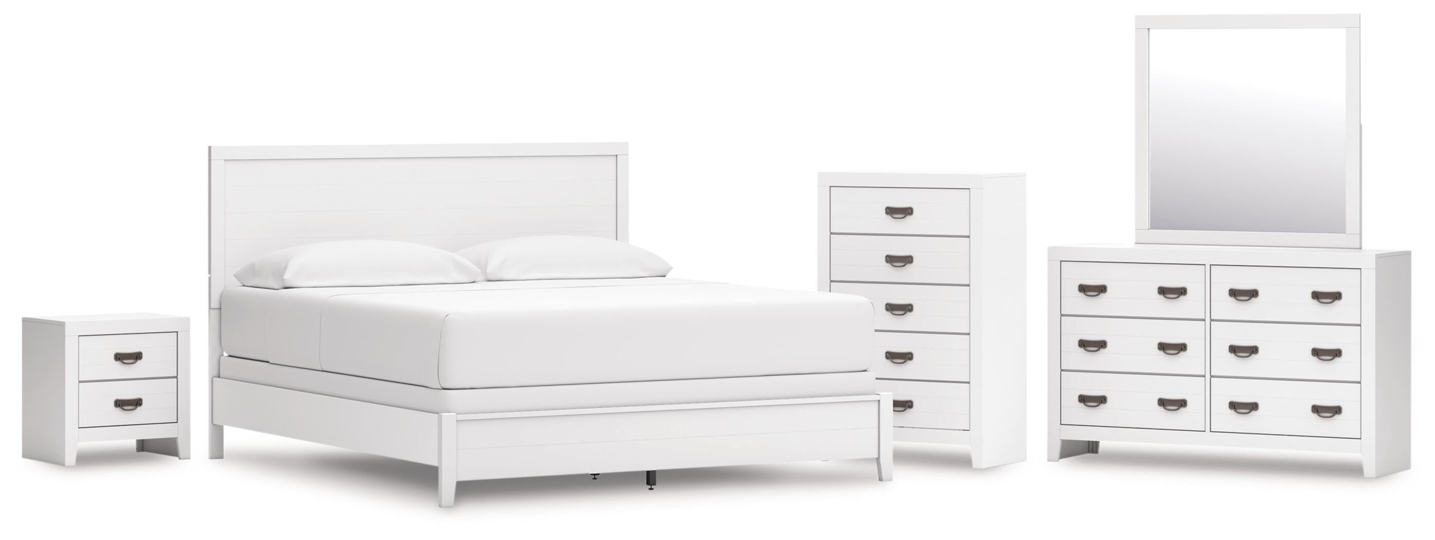 Binterglen Panel Bed, Dresser, Mirror, Chest and Nightstand