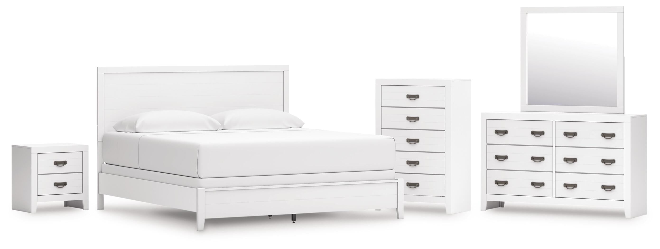 Binterglen Panel Bed, Dresser, Mirror, Chest and Nightstand