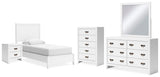 Binterglen Panel Bed, Dresser, Mirror, Chest and Nightstand