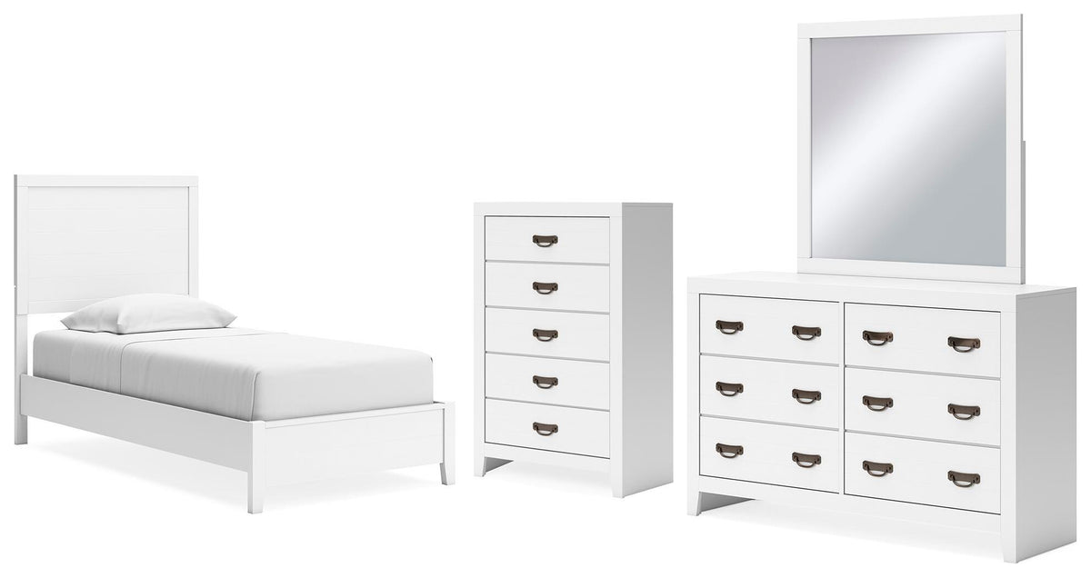 Binterglen Panel Bed, Dresser, Mirror and Chest