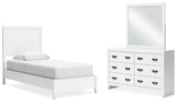 Binterglen Panel Bed with Mirrored Dresser