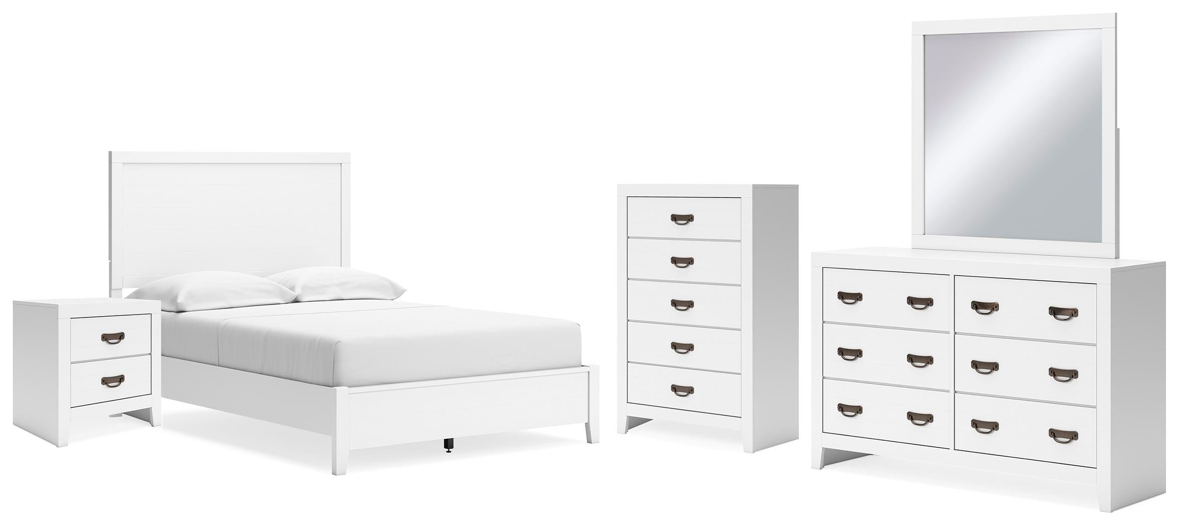 Binterglen Panel Bed, Dresser, Mirror, Chest and Nightstand