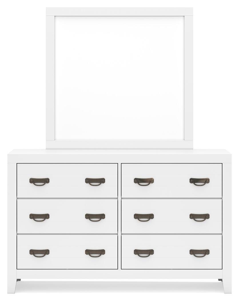 Binterglen Panel Bed, Dresser, Mirror and 2 Nightstands